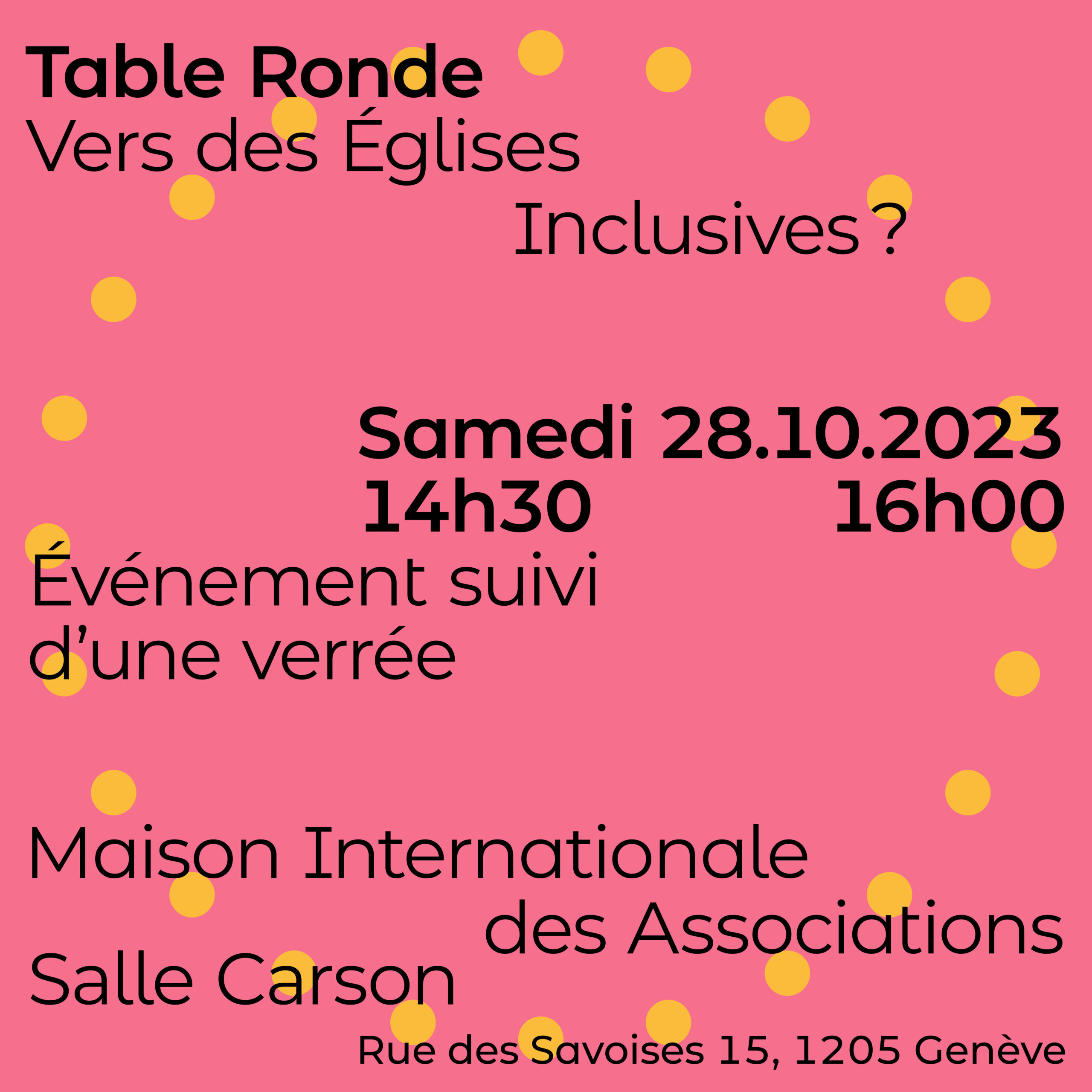 Table ronde « Vers des Églises inclusives? » – Compte rendu